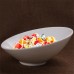 Apiutov Elegant White Ceramic Bowl - Versatile, Durable, and Dishwasher Safe - Perfect for Serving, Mixing, and More